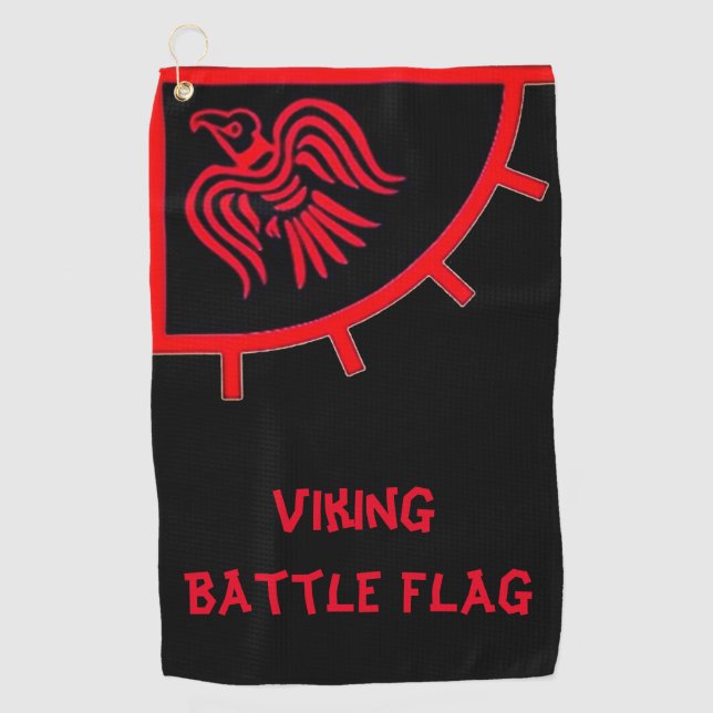 Viking Battle Flag Golf Towel (Front)