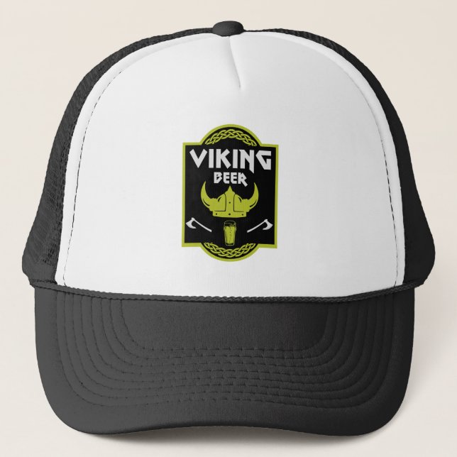 Viking Beer Drinker Trucker Hat (Front)