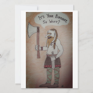 Viking Birthday Holiday Card