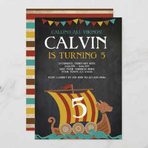 Viking Birthday Invitation