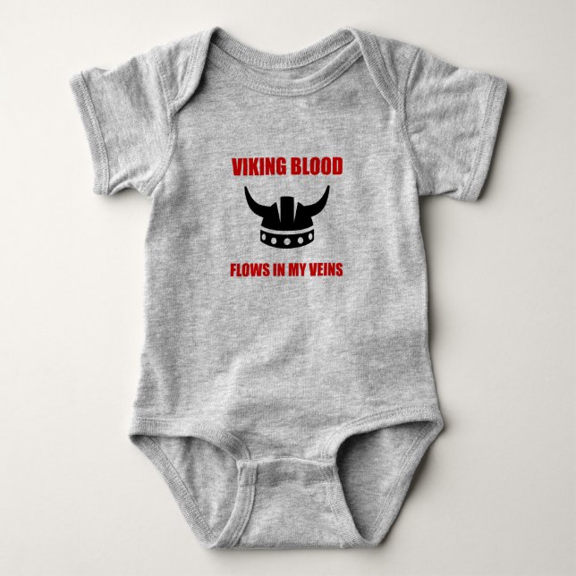 Viking Blood Baby Bodysuit (Front)
