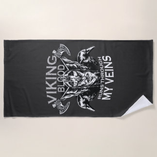 Viking blood beach towel