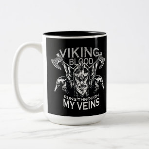 Viking blood Two-Tone coffee mug