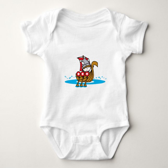Viking Boy Baby Bodysuit (Front)