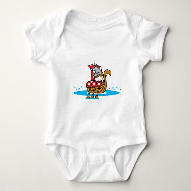 Viking Boy Baby Bodysuit (Front)