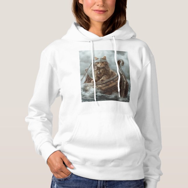 Viking Cat Hoodie (Front)