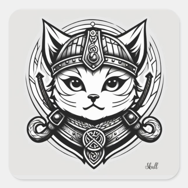Viking Cat Stickers (Front)