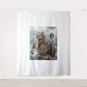 Viking Cat Tapestry
