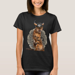 Viking Cat Valhalla Norse Warrior T-Shirt