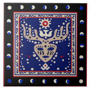 Viking Celestial Shaman Ceramic Tile