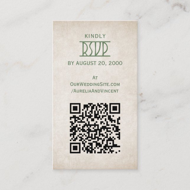 Viking Celtic Gamer Wedding Enclosure Card (Front)