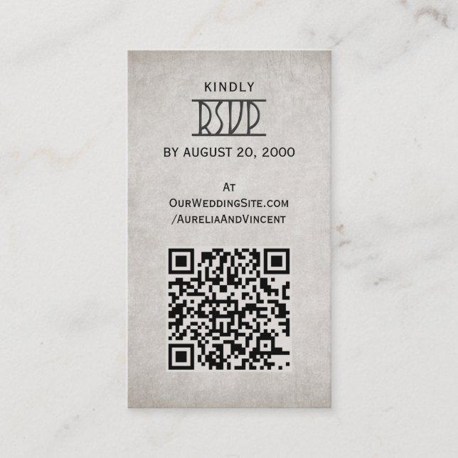 Viking Celtic Gamer Wedding Enclosure Card (Front)