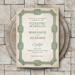 Viking Celtic Gamer Wedding Invitation