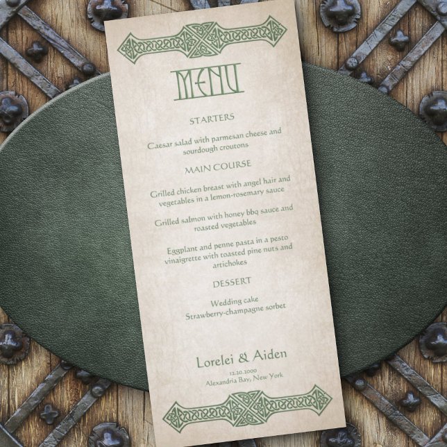 Viking Celtic Gamer Wedding Menu (Creator Uploaded)