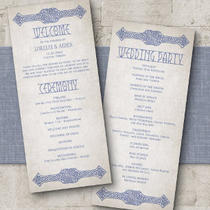 Viking Celtic Gamer Wedding Program