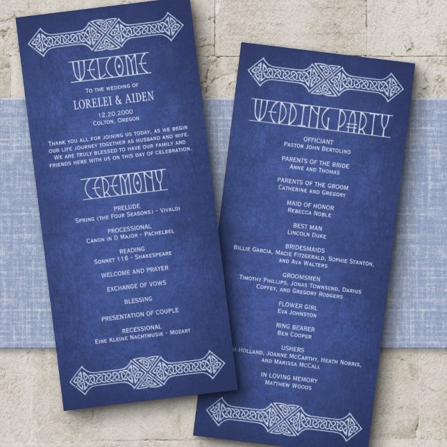 Viking Celtic Gamer Wedding Program (Creator Uploaded)