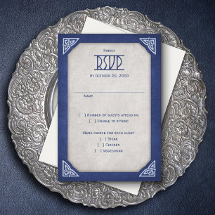 Viking Celtic Gamer Wedding RSVP Card