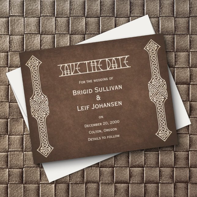 Viking Celtic Gamer Wedding Save The Date (Creator Uploaded)