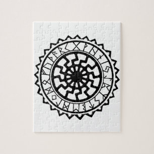 Viking Celtic Sun Rune Calendar Jigsaw Puzzle