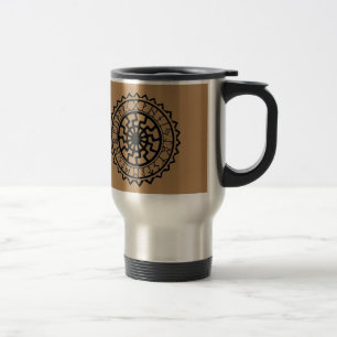 Viking Celtic Sun Rune Calendar Travel Mug