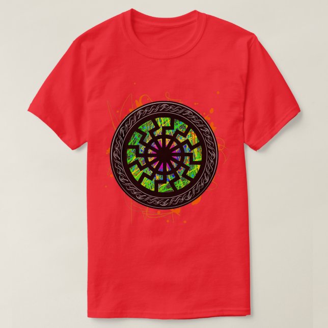 Viking Celtic Valhalla T-Shirt (Design Front)