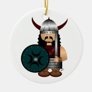 Viking Ceramic Tree Decoration