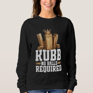 Viking Chess King Kubb Player Yard Game Set Viking Sweatshirt