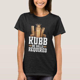 Viking Chess King Kubb Player Yard Game Set Viking T-Shirt
