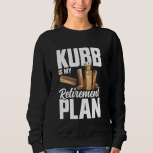 Viking Chess Lawn Game Retirement Kubb Player Viki Sweatshirt