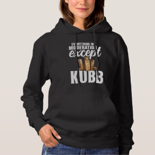 Viking Chess Lawn Game Set Kubb Yard Game King Kub Hoodie