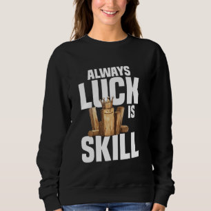 Viking Chess Yard Game Kubb Lawn Game Set Legend K Sweatshirt