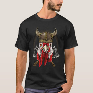 Viking Chicken Renaissance Mediaeval Norse Pagan V T-Shirt