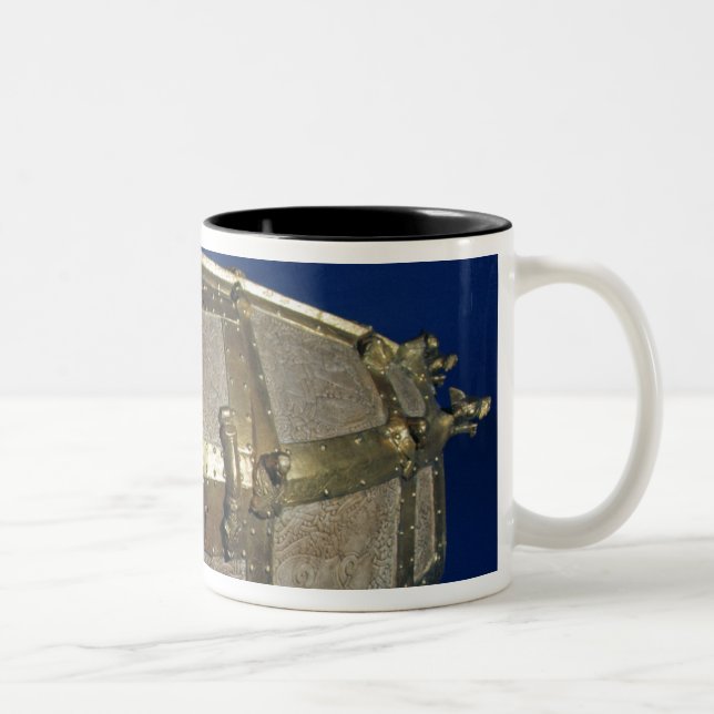 Viking coffer for gold Two-Tone coffee mug (Right)