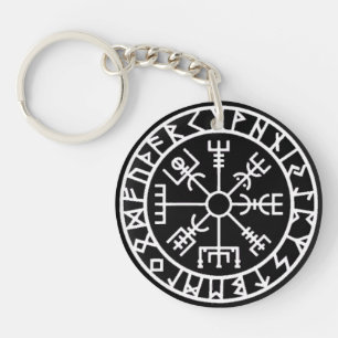 Viking Compass Key Ring