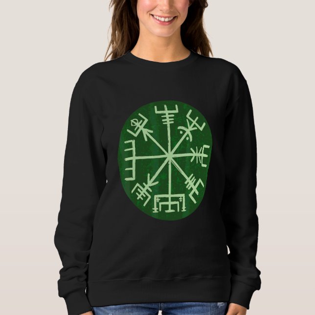 Viking Compass Nordic Celtic Knot Sweatshirt (Front)