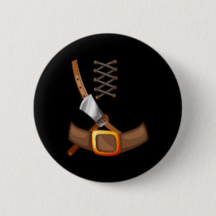Viking Costume Halloween Trick Or Treating Inspire 6 Cm Round Badge