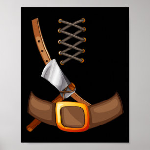 Viking Costume Halloween Trick Or Treating Inspire Poster