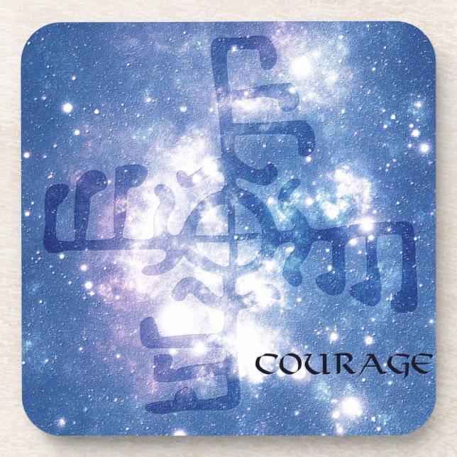 Viking Courage Symbol Coaster (Front)