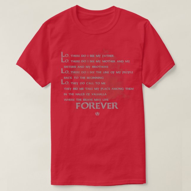 Viking death prayer T-Shirt (Design Front)