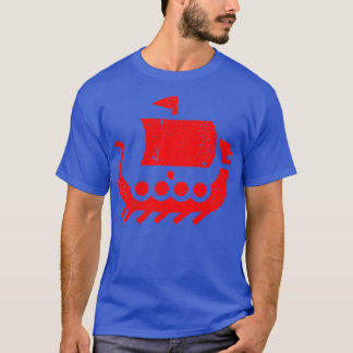 Viking Dragon Boat distressed T-Shirt