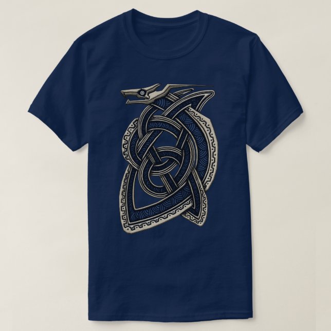 Viking Dragon Serpent T-Shirt (Design Front)