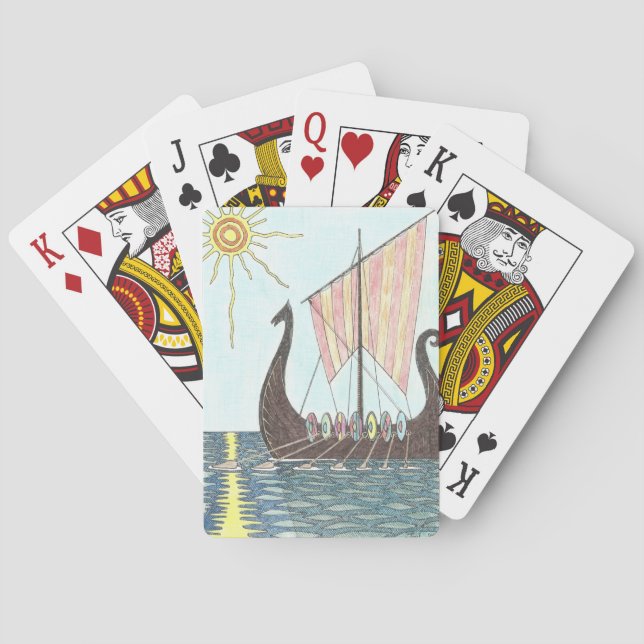 VIKING DRAGONBOAT playing cards (Back)