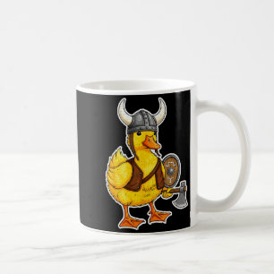 Viking Duck Funny Warrior Design  Coffee Mug