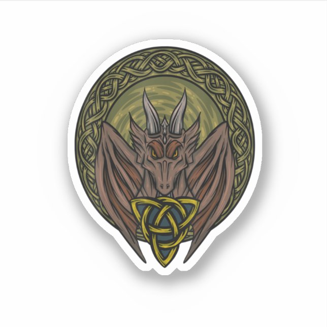 Viking Dungeon Norwegian Dragon Lover Celtic Drago (Front)