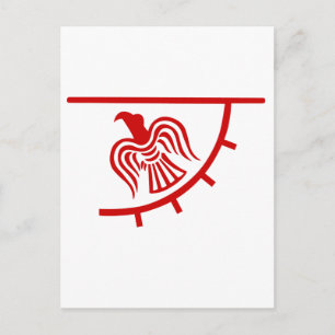 Viking Eagle Banner Postcard