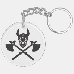 Viking emblem key ring
