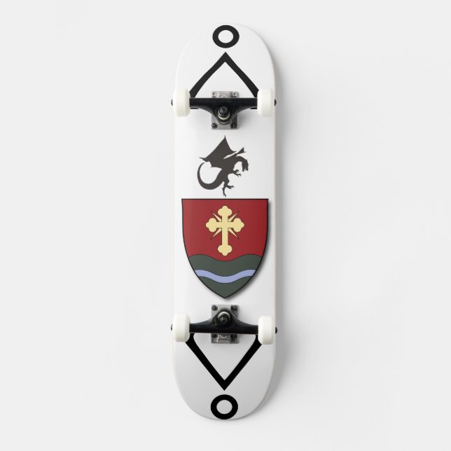 Viking era Nordic style Fantasy Art Skateboard  (Front)