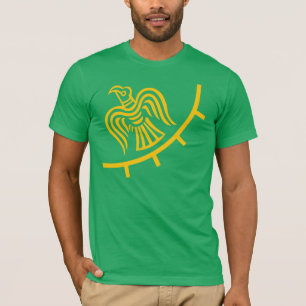 Viking Flag On Green Shirt