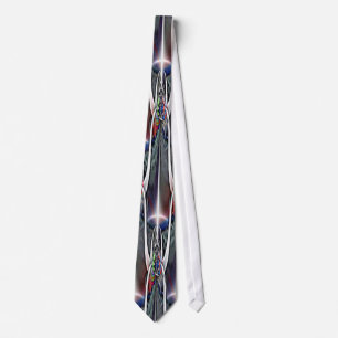 Viking Fractal Art Tie