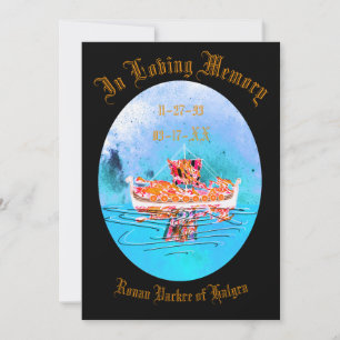 Viking Funeral Memorial #2 Invitation